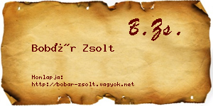 Bobár Zsolt névjegykártya