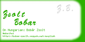 zsolt bobar business card